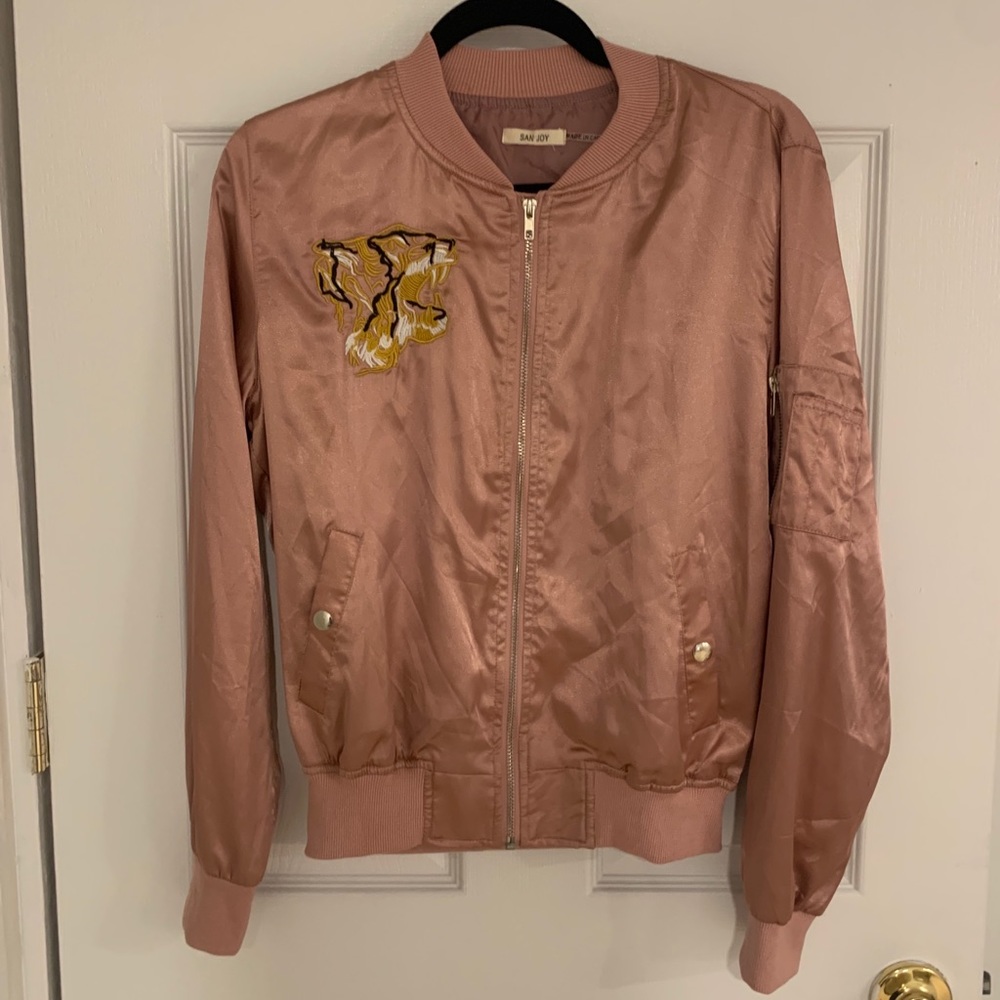 Satin Bomber Jacket